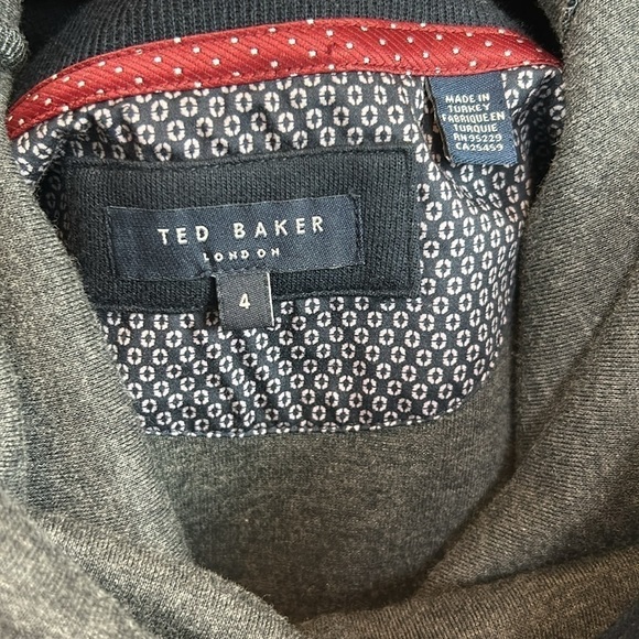 Ted Baker Blue Pullover Navy Sweatshirt Modal Blend Size 4 - Picture 15 of 17